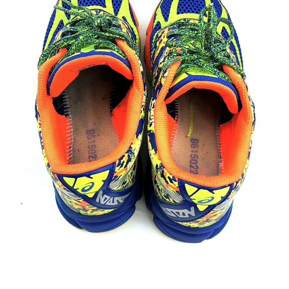 Asics Gel Noosa Tri 10 Blue Neon Green Womens 7 - Picture 8 of 8